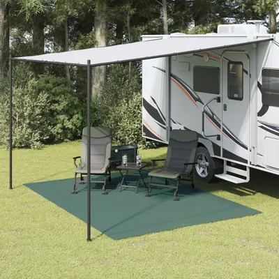 vidaXL Covor pentru cort, verde, 3,5x2,5 m