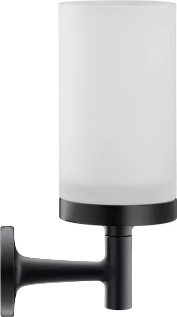 Pahar baie Duravit Starck T 0099314600, montare pe perete, metal/sticla, negru mat