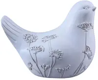 Figură decorativă Maison - Pasăre Calis, 22 cm, alb-bej