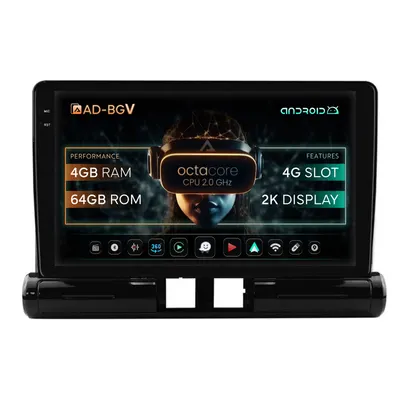 Navigatie Citroen C3 Low-V (2024+), Android, V-Octacore 4GB RAM + 64GB ROM, 9.5 Inch - AD-BGV9004+AD-BGRKIT246