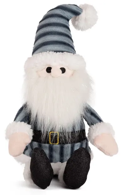 Jucărie de pluș Amek Toys - Moș Crăciun, 30 cm, gri