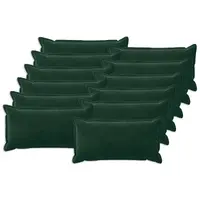 vidaXL Husă pentru pernă 12 pcs HOUTEN Verde închis 40 x 80 cm Catifea