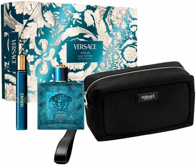 Versace set Eros - Apă de toaletă , 100 + 10 ml + Neceser