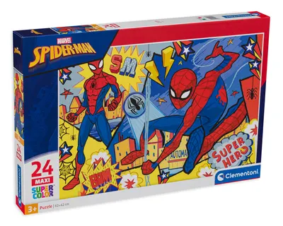 Puzzle pentru copii Clementoni din 24 de piese maxi - Spiderman