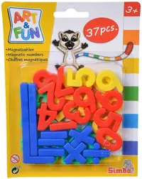 Set educațional Simba Toys Art & Fun - Numere magnetice, 37 piese