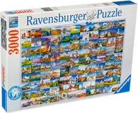 Puzzle Ravensburger din 3000 de piese - Locuri frumoase din Europa