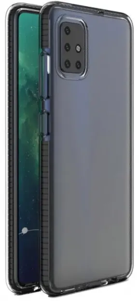 Protectie spate Lemontti LEMHSC10XN pentru Xiaomi Redmi Note 9 / Redmi 10X 4G (Negru/Transparent)