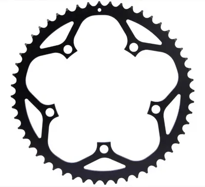 Placă foaie foiță 48T pentru velocipede singlespeed, negru