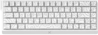 Tastatură mecanică MCHOSE - Ace 68, Ice Rhino Magnetic Switch, RGB, albă