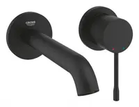 Baterie lavoar Grohe Essence 29192KF1, 1/2 inch, montare pe perete, marimea M, necesita valva incastrata, fara ventil, mat, Negru