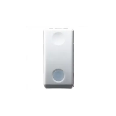 Intrerupator Cap Scara 1p 250v Ac - 16ax - With Replaceable Neutral Lens - Backlit 230v Ac - 1 Module - System White