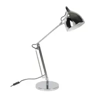 Veioză argintie cu structură flexibilă din metal cu abajur din metal (înălțime 37 cm) Reader – Zuiver
