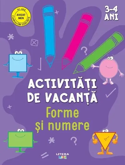 Activități de vacanță. Forme și numere (3-4 ani) - Paperback - ***