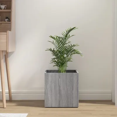 Gossi jardiniera cutie, stejar sonoma, 40x40x40 cm, lemn compozit