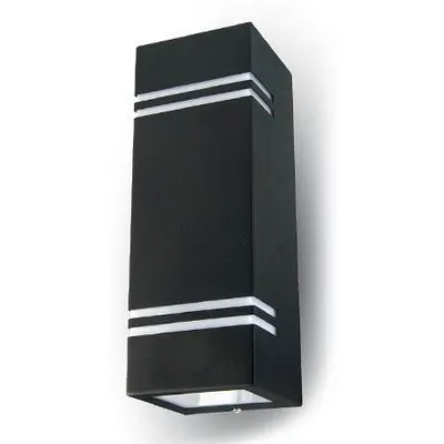 Corp iluminat soclu 2XGU10 IP44 negru V-TAC SKU-7512