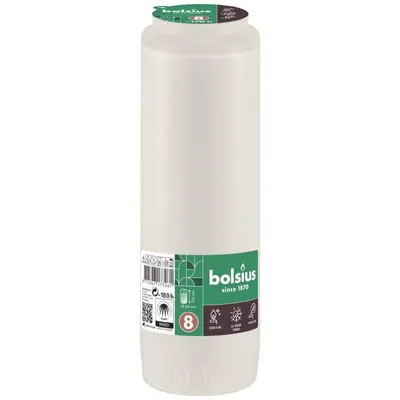 Candela Rezerva Nr.13, Bolsius, Alb, 170 Ore