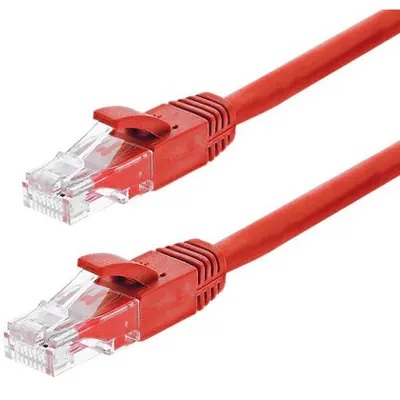 Patch cord Gigabit UTP cat6, LSZH, 5.0m, rosu - ASYTECH Networking TSY-PC-UTP6-5M-R
