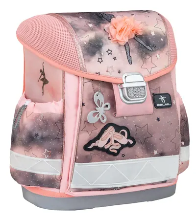 Ghiozdan -cutie de școală Belmil Classic - Rose Ballet, 1 compartiment