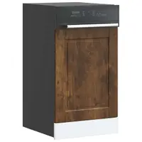 vidaXL Panou pentru mașină de spălat vase Stejar afumat 45x1,5x57 cm lemn prelucrat