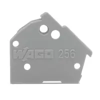 End plate; snap-fit type; 1 mm thick; red