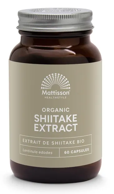 Organic Shiitake Extract, 400 mg, 60 capsule, Mattisson Healthstyle