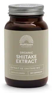 Organic Shiitake Extract, 400 mg, 60 capsule, Mattisson Healthstyle