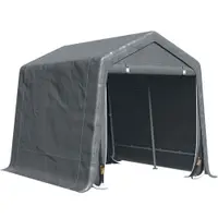 Outsunny Copertina pentru Masini, Motociclete si Biciclete, pentru exterior din Metal si Tesatura PE, Gri | Aosom Romania