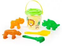 Set de plajă pentru copii Polesie Toys - Safari, 7 piese