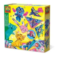 Set creativ - Origami cu pene si sclipici