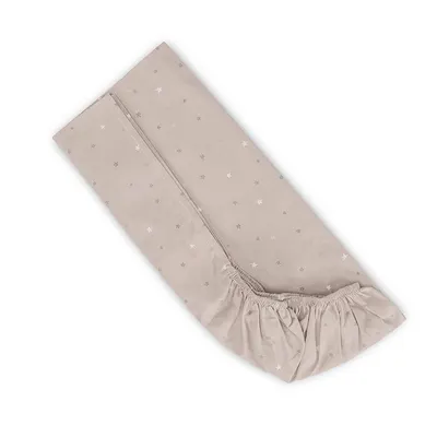 Cearceaf cu elastic pentru patut 98x65 cm din bumbac ranforce Beige Sky