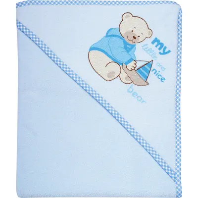 Prosop de baie cu gluga Terry 100 x 100 Womar Zaffiro AN-TR-100