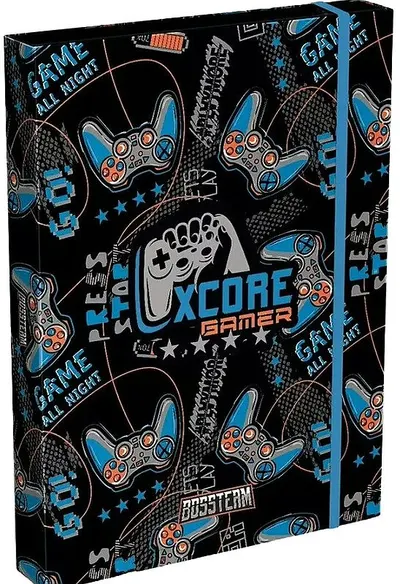 Cutie cu bandă elastică Lizzy Card Bossteam - Gamer Xcore, A4