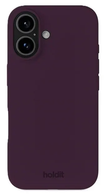 Husă Holdit - Silicone, iPhone 16, Deep Plum