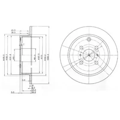 Disc frana DELPHI BG3867