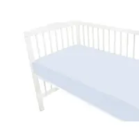Cearceaf cu elastic MimiNu pentru patut 120x60 cm din bumbac Colectia Royal Blue