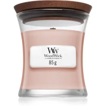 Woodwick Vanilla & Sea Salt lumânare parfumată cu fitil din lemn