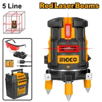 Nivela cu Laser Rosu Rotativa 360 grade, 0-30, Ingco HLL306505