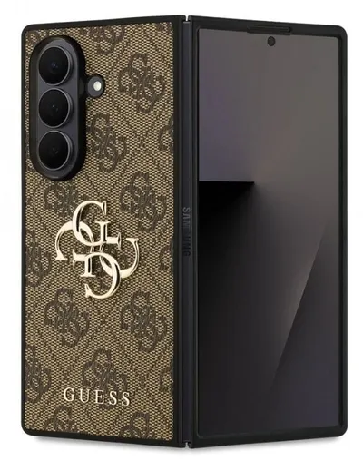Husă Guess - Metal Logo, Galaxy Z Fold 7, maro