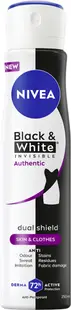 Spray deodorant Nivea Invisible on Black & White Authentic, 250 ml