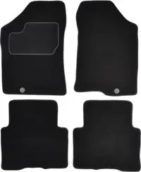 Covorase auto (set, velur, 4 bucati, culoare negru, 5 locuri) KIA CARENS III dupa 2006