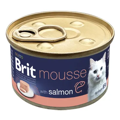 Brit Premium by Nature Cat Mousse with Salmon 85 g