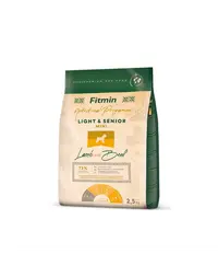 FITMIN Dog Nutritional Programme Mini Light Senior Lamb&amp;Beef 2,5 kg Hrana uscata caini seniori de talie mica, cu miel si vita