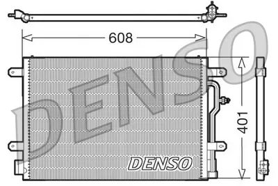 Radiator AC condensator potrivit AUDI A4 B6, A4 B7, A4 B8, A6 C5, ALLROAD C5; SEAT EXEO, EXEO ST 1.6-4.2 11.00-12.15