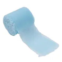 Panglică textil cu margini nefinisate - bleu - 4cm x 5m - Default Title