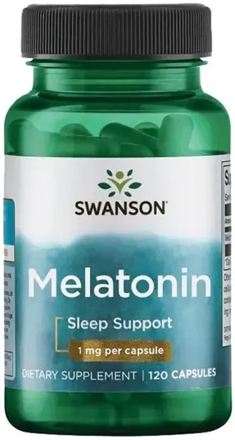 Melatonin, 1 mg, 120 capsule, Swanson