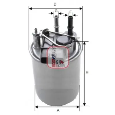 Filtru combustibil SOFIMA S 1408 NR