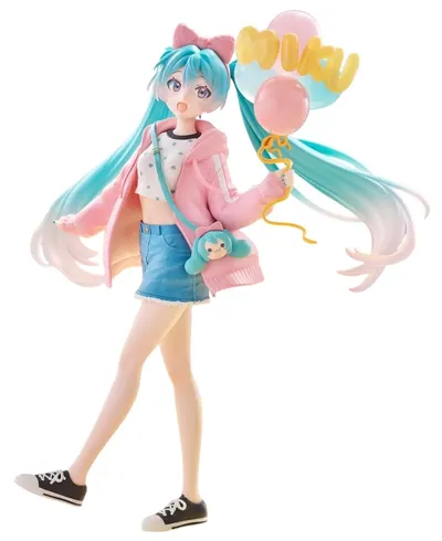 Statuetă FuRyu Animation: Hatsune Miku - Casual Miku (Theme Park Date), 19 cm