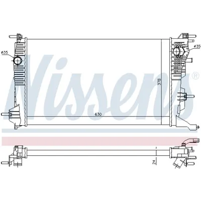 Radiator, racire motor NISSENS 637647