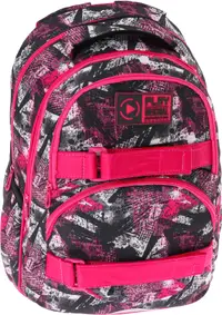 Ghiozdan școlar ergonomic Play Dexter Mini - Abstract Pink