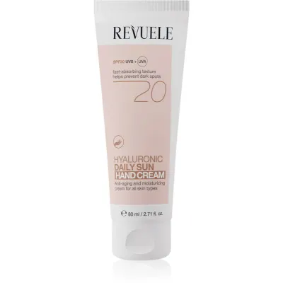Revuele Daily Sun Hyaluronic Hand Cream SPF 20 loțiune protectoare hidratantă de maini SPF 20 80 ml